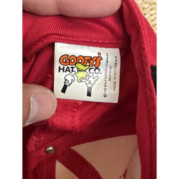 Vintage 90s YOUTH Disney Mickey Logo M Snapback Cap Goofy’s Hat Company - Picture 4 of 6